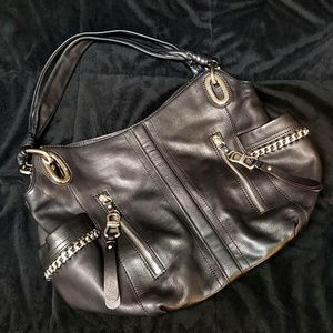 Black Leather Purse by B. Makowsky